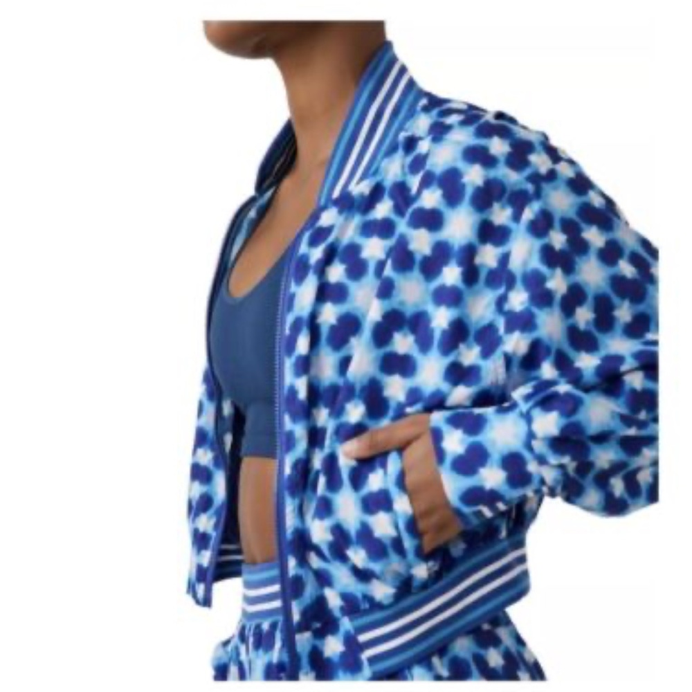 FP Movement by Free People Blue Lightweight Windbreaker Jacket Size M